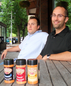 Bacon Salt creators Justin and Dave.JPG